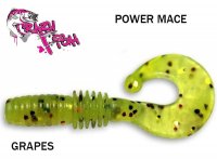 Przynęta miękka z zapachem Crazy fish Power Mace GRAPES 4 cm
