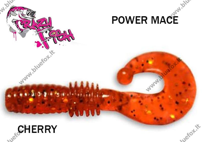 Guminukas Crazy fish Power Mace CHERRY 4 cm - Spauskite ant paveikslėlio norint uždaryti