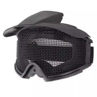 Maske ASG GFC Tactical mit Netz und Visier - Schwarz