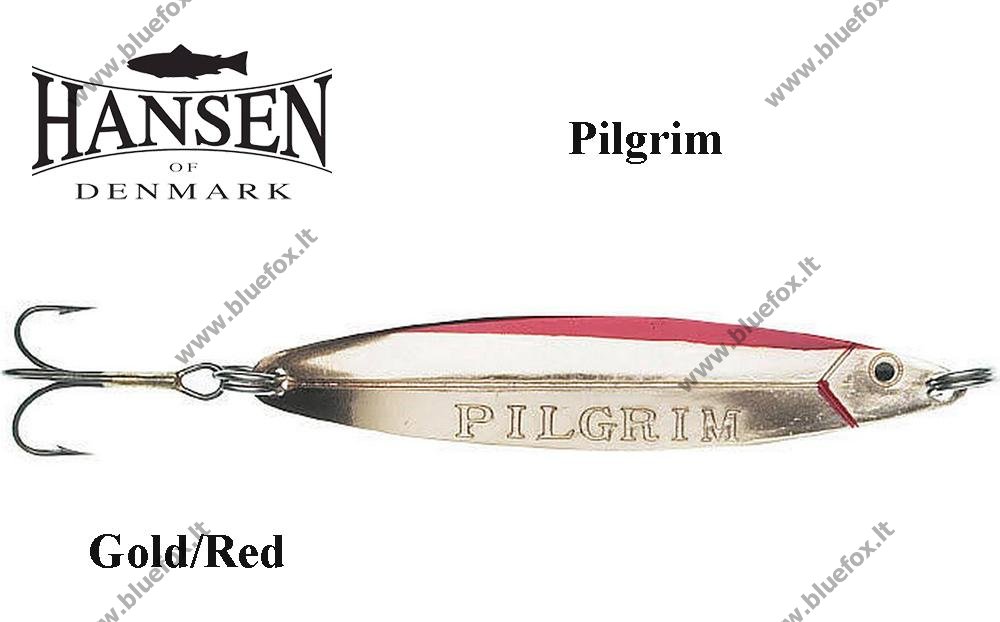 Hansen Pilgrim Blinker Gold Red [01-17954] - 3.63EUR : www.bluefox.lt -  Turistinė ir specializuota ekipuotė, žvejybos reikmenys, aktyvus poilsis