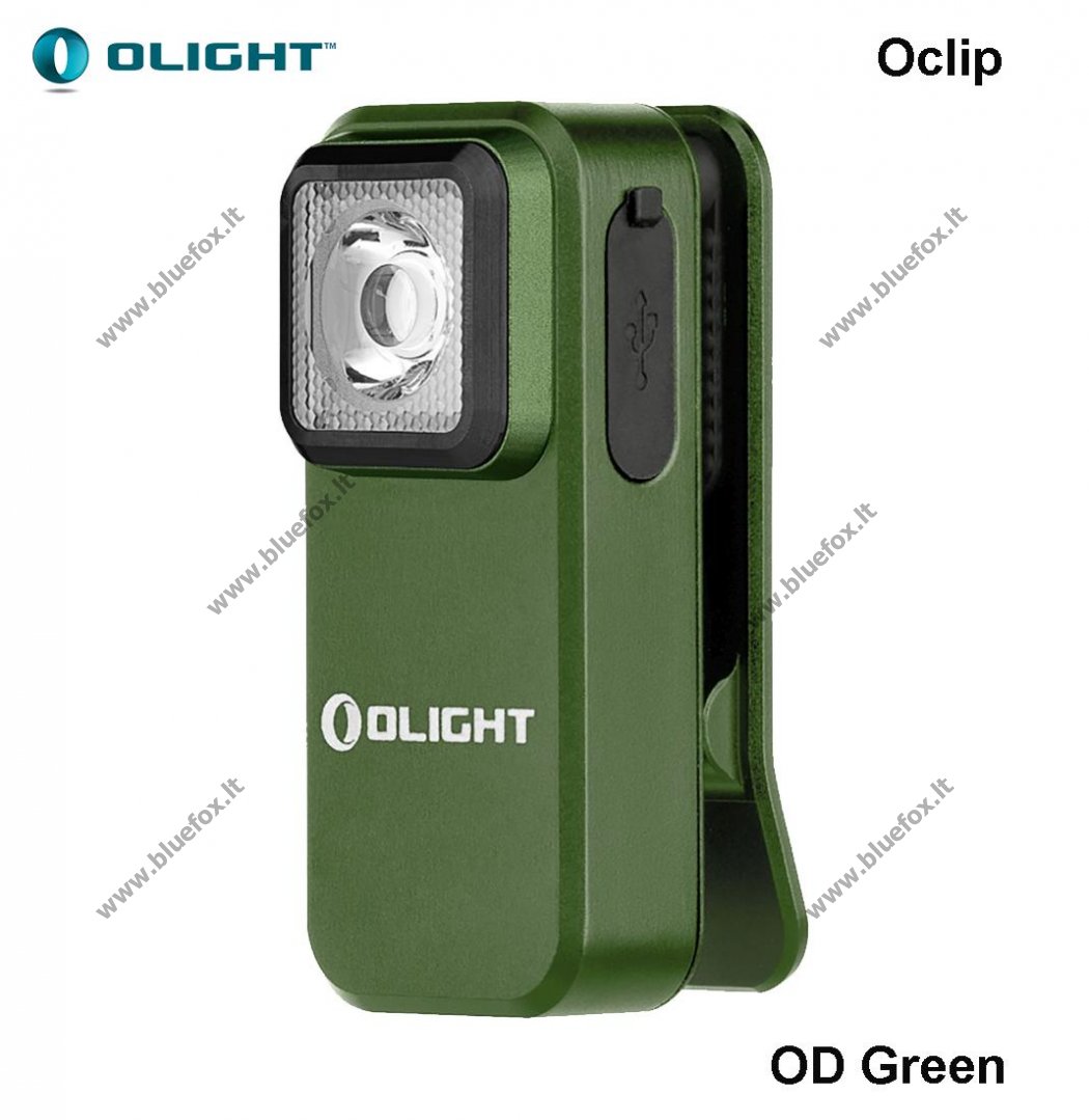 Аккумуляторный Фонарик Olight Oclip 300 лм Зеленый [09-2237339] - 34.55EUR  : www.bluefox.lt - Русская Версия - Туристическое и специализированное  снаряжение, рыболовние снасти, активный отдых.