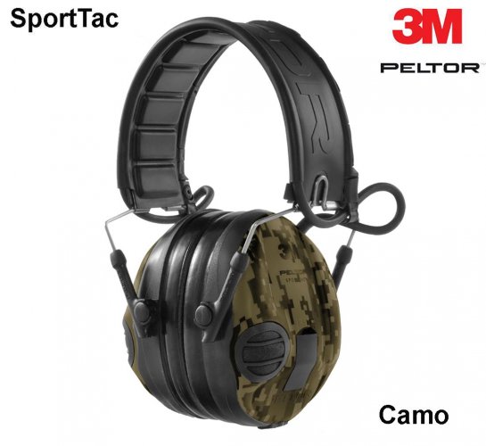 3M Peltor Ausinės SportTac camo