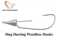 Galvakabliai Savage Gear Slug Darting Weedless Hooks Nr1/0 4 g