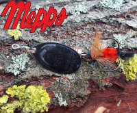 Sukriukė Mepps AGLIA MOUCHE Black, Red Fly