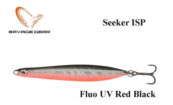 Blizgė Savage Gear Seeker ISP Fluo UV Red Black