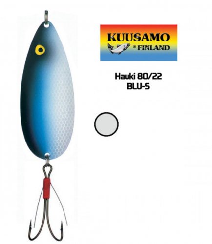 Blizgė Kuusamo Hauki Weedless BLU-S