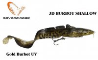 Przynęta Savege Gear 3D Burbot Shallow 25 cm 70 g Gold Burbot UV