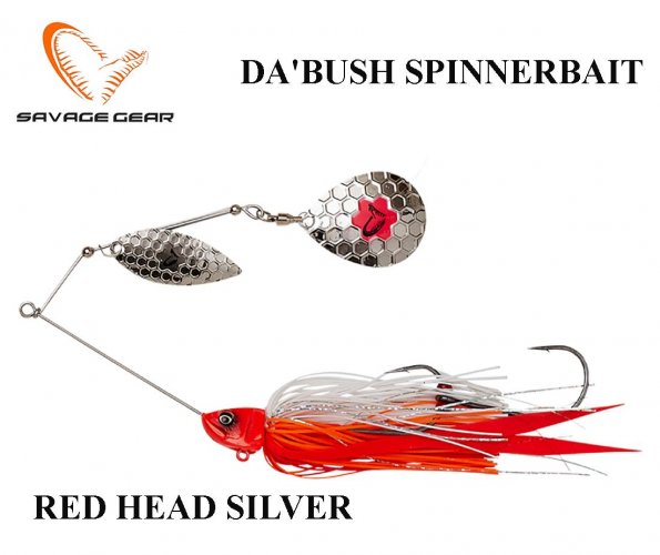 Masalas Savage Gear Da'Bush Spinnerbait Red Head Silver