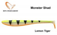 Gummifische Savage Gear Monster Shad Lemon Tiger