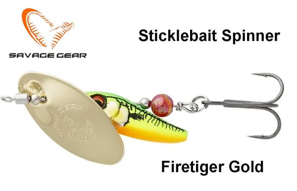 Sukriukė Savage Gear Sticklebait Spinner Firetiger Gold