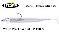 Mīkstie Storm 360GT Coastal Biscay Minnow White Pearl Sandeel