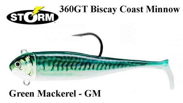 Guminukas Storm 360GT Coastal Biscay Coast Minnow Green Mackerel