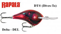Rapala DT(Dives-To) wobbler DT16DEL Delta