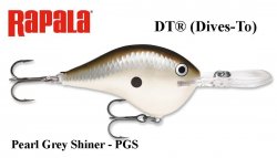 Rapala DT(Dives-To) wobbler DT16PGS Pearl Grey Shiner