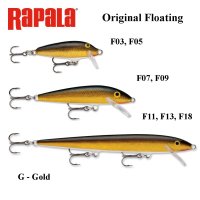 Ēsma Rapala Original Floating G - Gold