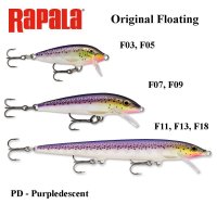 Ēsma Rapala Original Floating PD - Purpledescent