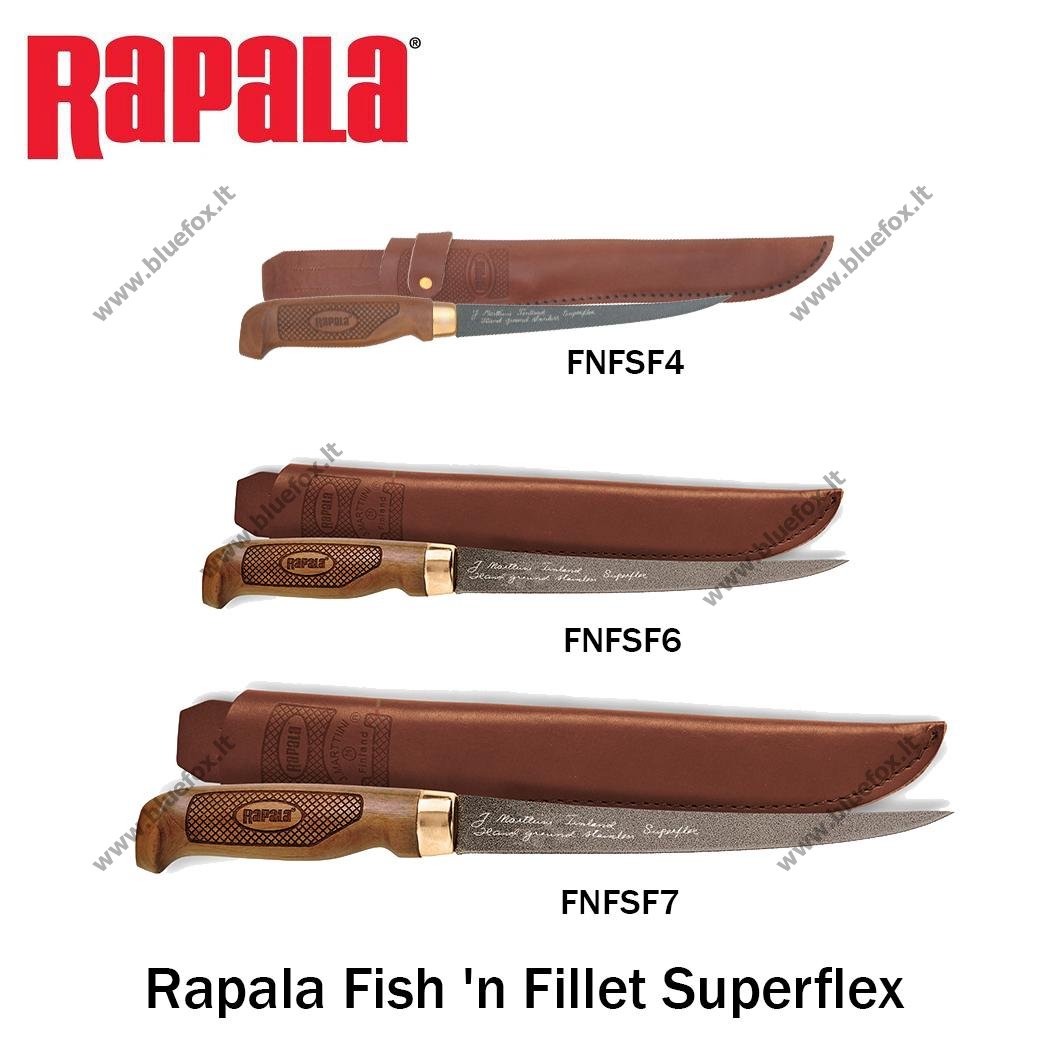 Filiavimo peilis Rapala Superflex FNFSF7 [02-FNFSF7] - 37.39EUR :  www.bluefox.lt - Turistinė ir specializuota ekipuotė, žvejybos reikmenys,  aktyvus poilsis