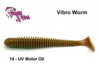 Gummiköder Crazy Fish Vibro Worm UV Motor Oil