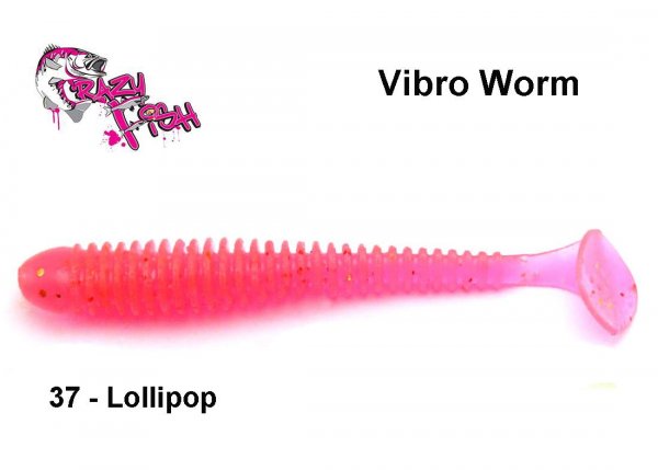 Guminukas Crazy Fish Vibro Worm Lollipop