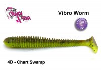 Силиконовая приманка Crazy Fish Vibro Worm Chart Swamp