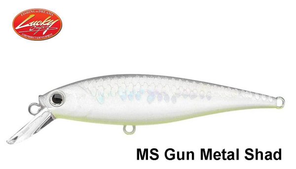 Vobleris Lucky Craft Pointer SP Suspending Jerkbait MS Gun Metal Shad