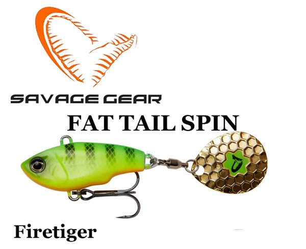 Savage Gear Fat Tail Spin Firetiger Savage Gear Fat Tail Spin