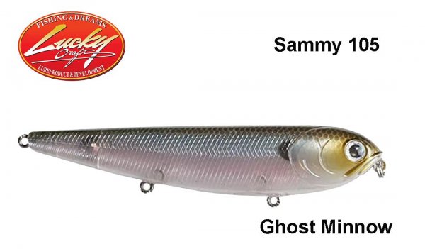 Vobleris Lucky Craft Sammy 105 Ghost Minnow