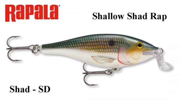 Vobleris Rapala Shallow Shad Rap Shad