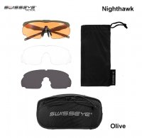 Taktiskās brilles Swiss Eye Nighthawk Olive