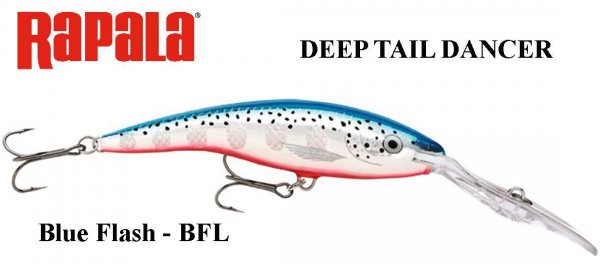 Vobleris Rapala Deep Tail Dancer BFL Blue Flash