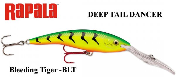 Vobleris Rapala Deep Tail Dancer BLT Bleeding Tiger