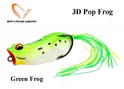Masalas varlė Savage Gear 3D Pop Frog Green Frog