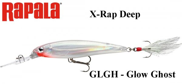 Vobleris Rapala X-Rap Deep GLGH - Glow Ghost